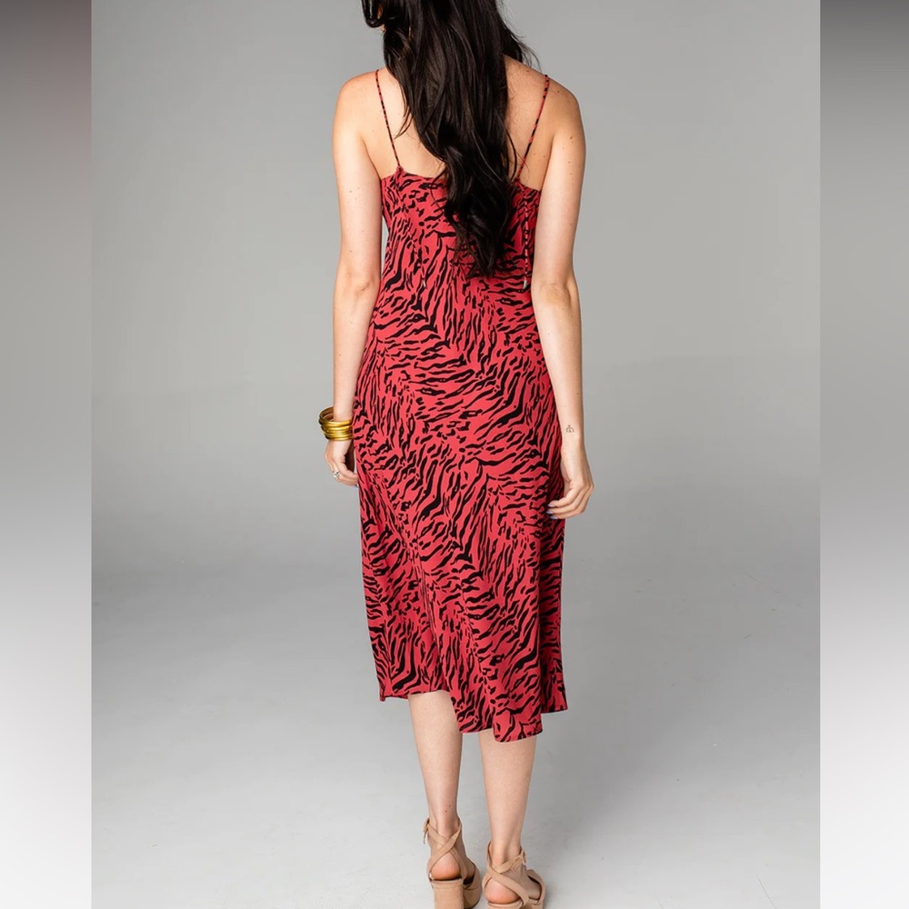 BuddyLove Tiff Midi Slip Dress in Tigers Blood SZ XS EUC - Picture 3 of 7